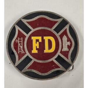 Trailer Hitch Cover Rescue Fire Department Emblem Cast Metal 2" Receiver USA